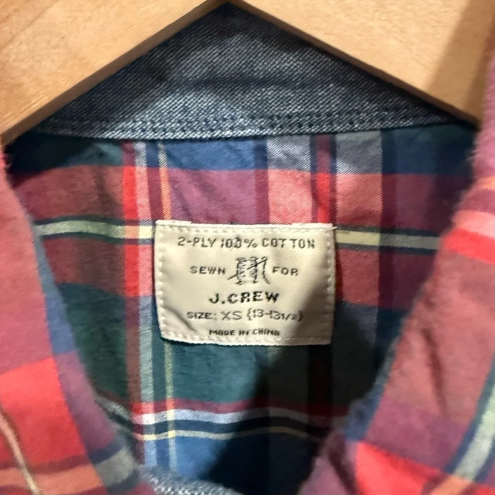 J. Crew Multicolor Plaid Casual Shirt